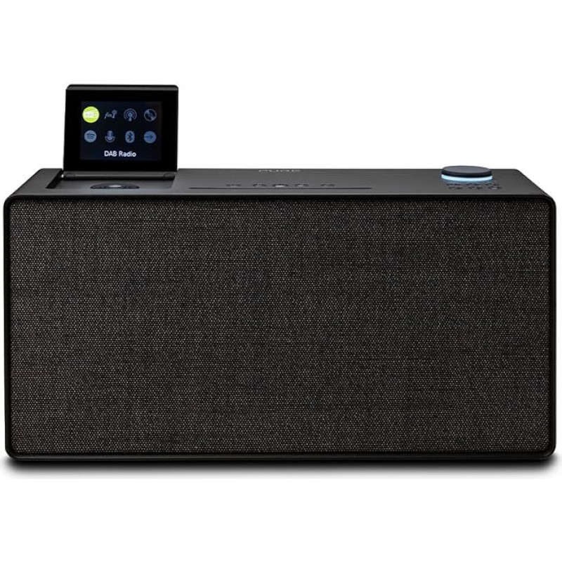 Pure Evoke Home All-In-One Music System with CD Player, DAB+/FM Radio, Internet Radio, Bluetooth, Spotify Connect, Coffee Black