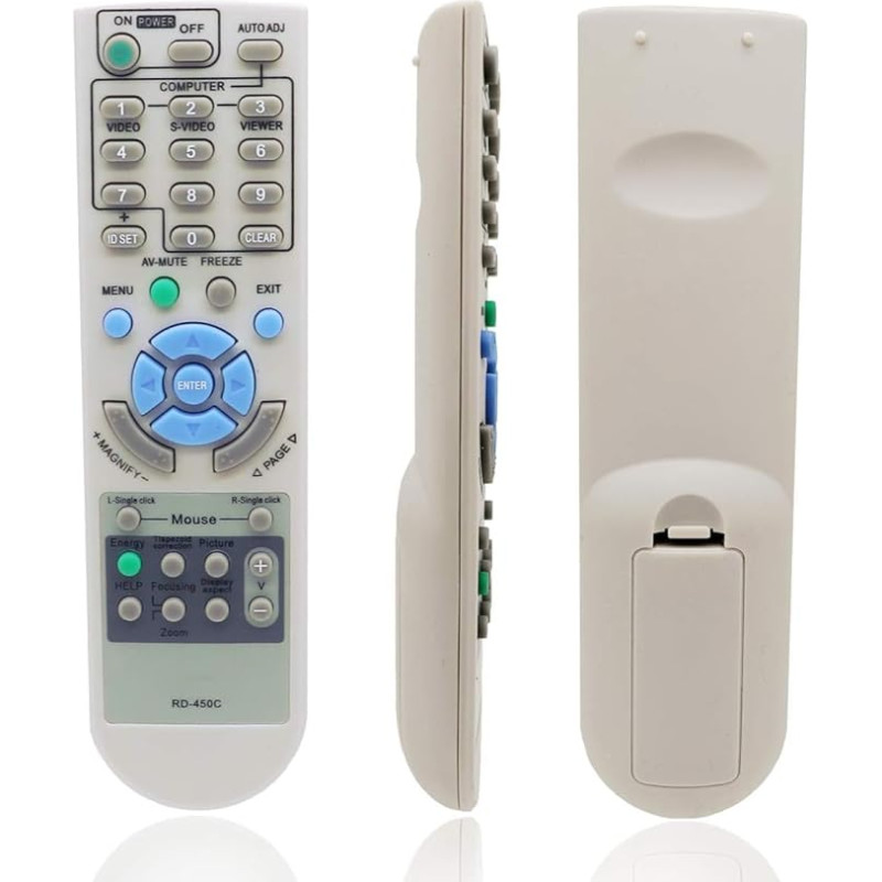 GreenBale Projector Remote Control for NEC NP- M230X M230XG M260W M260X M271W M300W M300X M311W M311X M350X NP110 NP115+ NP210 V230+ V230X U260W UM280 UM330 Replacement Remote Control W P350W P401W