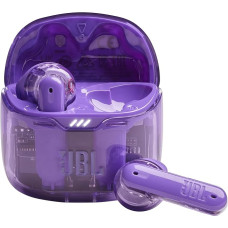 JBL Tune Flex Ghost Headphones - Waterproof In-Ear Headphones with Noise Cancelling, Bluetooth and up to 32 Hours Battery Life - Purple Ghost