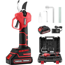 TEENO akumuliatorinės elektrinės genėjimo žirklės be šepetėlių 1 x 2000 mAh baterijos Profesionalus genėtuvas