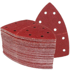 Schleifpapier Haken und Schleife Dreieck Schleifpa 10 Stück selbstklebendes Schleifpapier Dreieck 11 Löcher Deltaschleifer Hakenschleifpapier Scheibe Schleifwerkzeuge for Polieren Körnung 40-2000(180