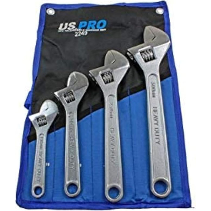 US PRO Tools 2249 Reguliuojamų veržliarakčių rinkinys 6