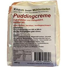 Pudding Cream for Filling Yeast Pastries, Berliner, Pudding Snails etc. Pudding Cream Without Cooking Bakeproof Vanilla Flavour