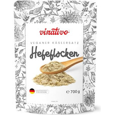 vinativo Yeast Flakes - Nutritional Yeast Vegan and Gluten Free - 700g - Vegan Cheese Substitute - Premium Quality - for Cooking, Baking
