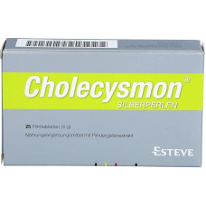 Cholecysmon Silberperlen, 25 vnt. plėvele dengtų tablečių