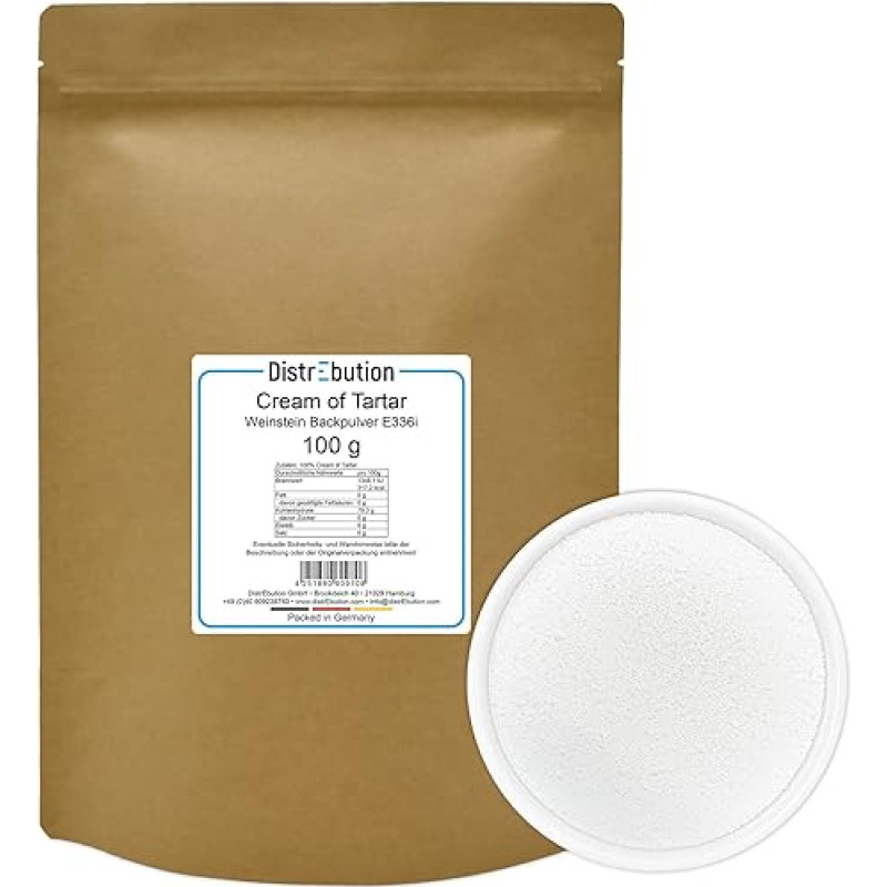 Weinstein 100 g kalcio tartro kremo belizės kalio tartrato