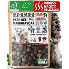 Nabür - 200 g Organic Black Pepper from Madagascar, Animal, Floral, Woody Note, First