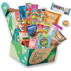 Brandnooz - Best of Candy Box - 23 Sweets from Around the World in Original Size | Snack Box | Sweets | Candy & Bar Snack Box | Gift Idea | for Children's Birthdays | Easter | Party Box