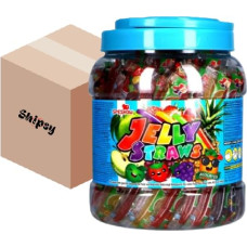 Jelly Straws Jar Fruit Gum 1.4 kg by Shipsy® Box