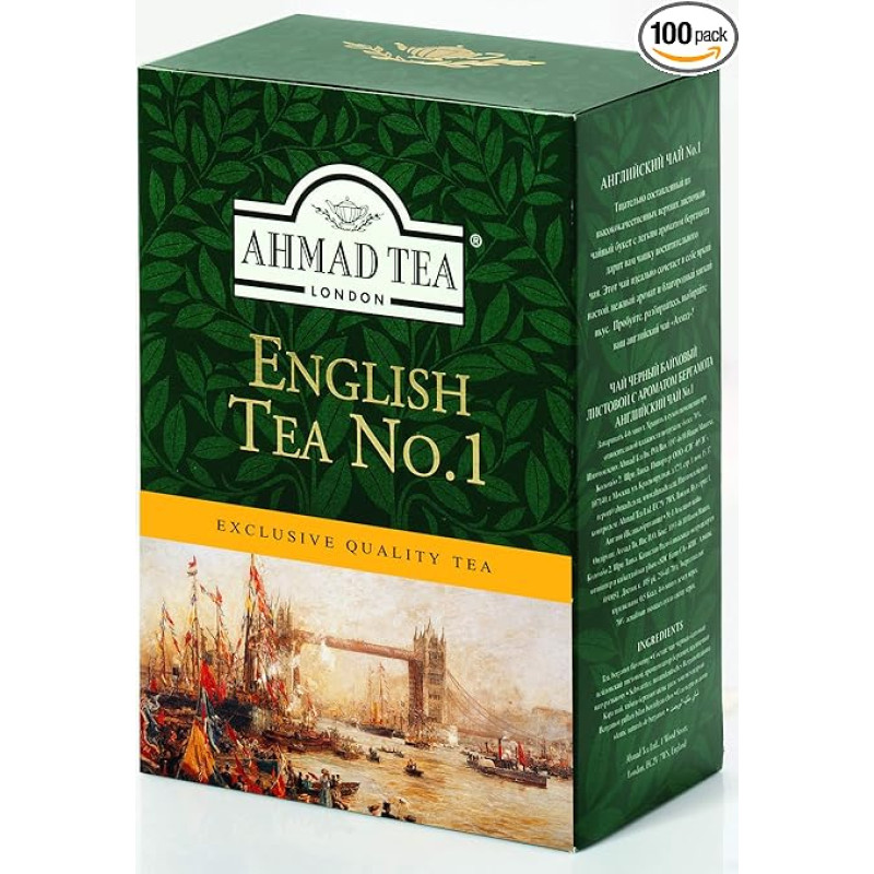 Ahmad Tea English Tea No. 1 | Black Tea Blend with Bergamot | 250g Loose Tea