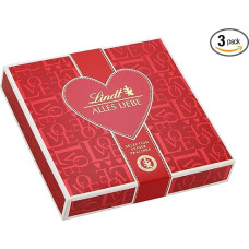 Lindt Chocolate Emotional Gifts | 3 x 80g (3 Variants) | 8 Pralines per Pack, Varieties: Marc de Champagne, Coeur à L'Orange, Nut Nougat, Orange Marzipan | Chocolate Gift | Chocolate Gift