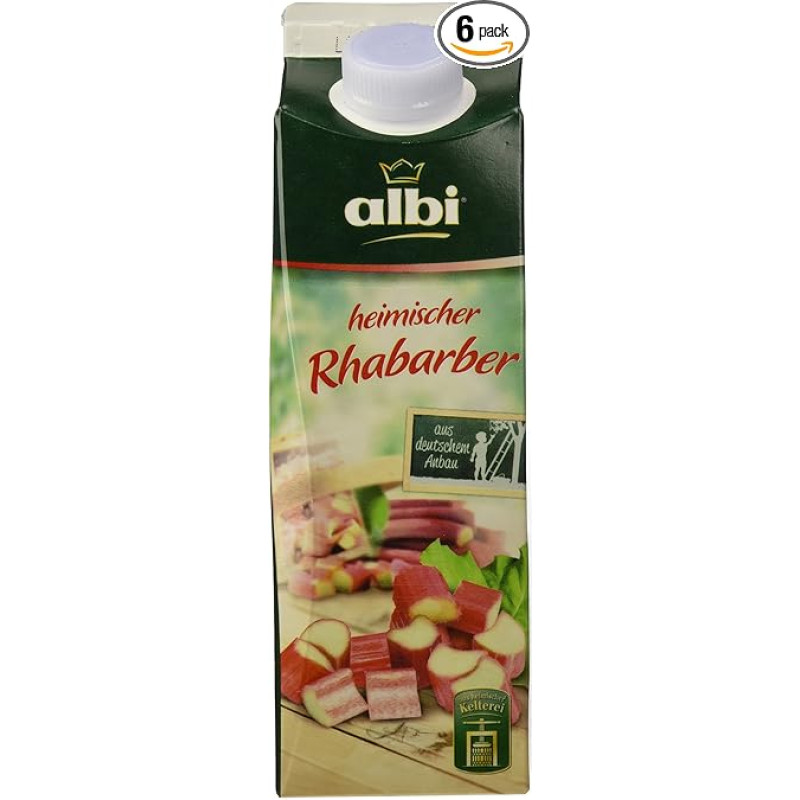 albi Natūralus rabarbarų nektaras, 6 vnt. (6 x 1 l)