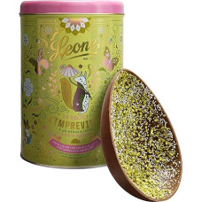 Leone since 1857 - Cri Cri Milk and Pistachio Easter Egg - Milk Chocolate with Sugar and Pistachio Pieces - 350 g