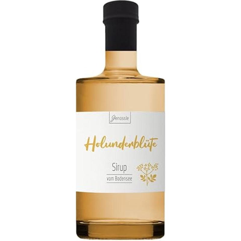 Organic Elderflower Syrup 700 ml - Genüssle Elderflower Syrup from Lake Constance