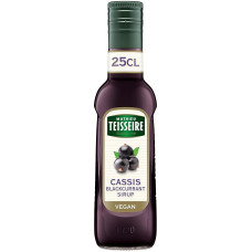 Mathieu Teisseire Juodųjų serbentų sirupas gėrimams, gaiviesiems gėrimams, kokteiliams, kavai ir desertams Buteliukas 25cl