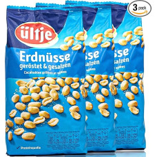 ültje - Pack of 3 Peanuts Roasted and Salted in 900 g Pack - Peanut Kernels in Bulk Pack