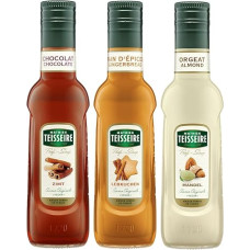 Mathieu Teisseire Drinks Syrup Christmas Magic Set Cinnamon, Gingerbread & Almond, 250 ml Each
