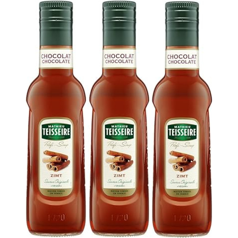 Mathieu Teisseire Drinks Syrup Cinnamon 0.25 L Cocktails (Pack of 3)
