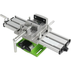 Tischbohrmaschine, MINI-Multifunktions-Präzisionseinstellungs-Werkbank + 2,5-Zoll-Flachzangen-Schraubstock, Max. 68 Mm Fräsmaschine, Tischbohrmaschine,für Metall- und Holzschmuck zum Selbermachen