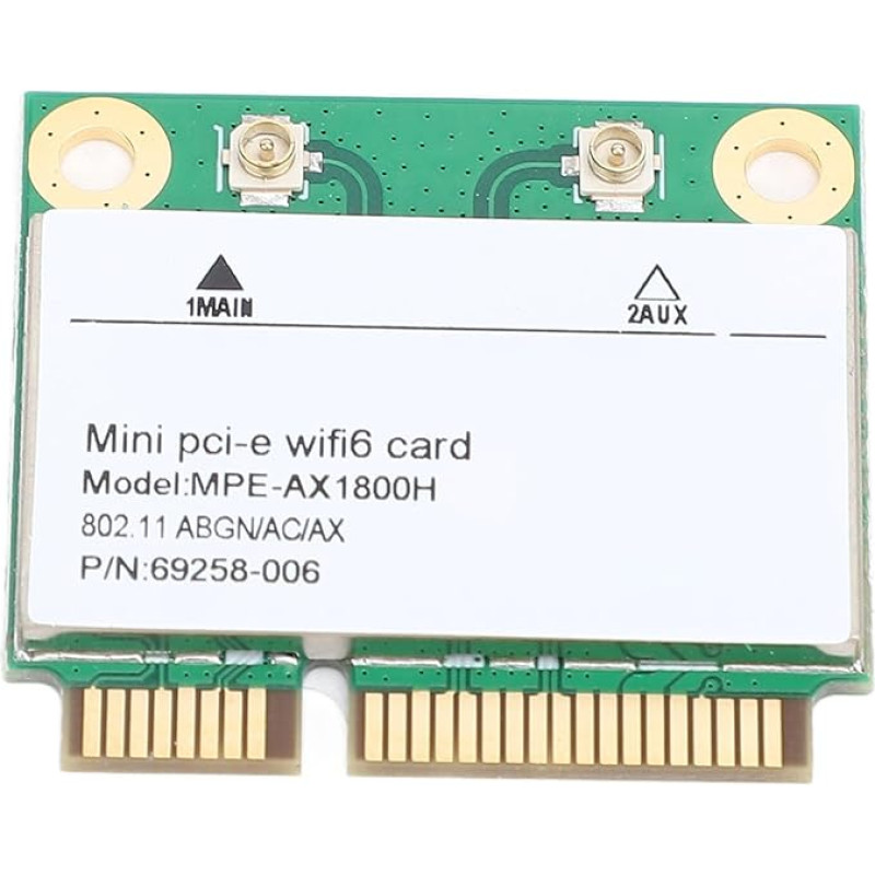 Belaidžio ryšio kortelė MPE AX1800H RTL8852BE 1800Mbps dviejų juostų belaidžio ryšio 6 Bluetooth 5.2 PCIe tinklo adapteris 