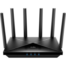 Cudy Tri-Band WiFi 7 BE11000 Router, 6-Stream 10 Gbps, 4 × 2.5G Ports, Up to 11000 Mbps, VPN Server and Client, Cudy APP and Mesh, 6 × High Gain Antennas, WR11000