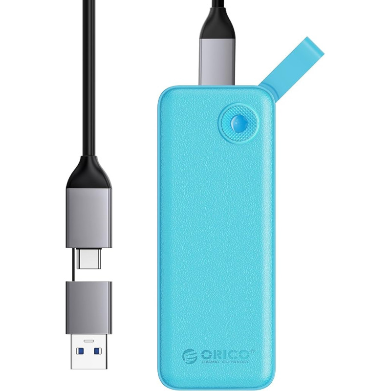 ORICO 2TB External SSD up to 1050MB/s, Portable SSD Hard Drive External with 2-in-1 USB C & A Cable, Suitable for iPhone 16 Pro Max, Tablet, Laptop B10PRO (Green)