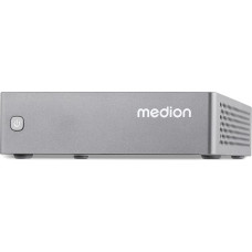 MEDION S06e Mini PC (Intel N100, 4GB DDR4 RAM, 128GB SSD, LAN, WLAN, VESA, HDMI, DP, Win 11 Home)
