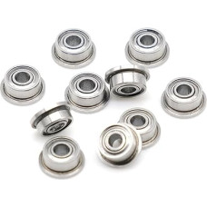 10 vnt. 3x6x2,5 mm flanšinių rutulinių guolių MF63ZZ