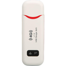 Mobilusis WLAN maršrutizatorius, 4G maršrutizatorius su SIM kortelės lizdu, USB WLAN atmintinė, palaikanti 10 vartotojų, didelės spartos stabilus signalas, WPA WPA2 šifravimas, baltas WiFi maršrutizatorius namams, kelionių biurui