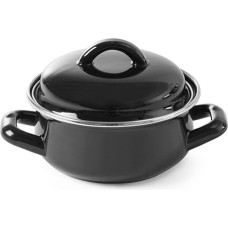 Hendi Sriubos ir padažo puodas su dangčiu juodas 0,6 l - 625705