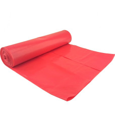 Meva Šiukšlių maišai stori 50 mikr. didelio atsparumo ritinys 25vnt. - raudonas 120L