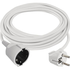 EMOS - IP20 extension cable 7m - 1 Schuko socket - 250 V, 16 A, 3680 W - high-quality PVC insulation - H05VV-F3G 1.5 mm2 - increased touch protection - for indoor use - white