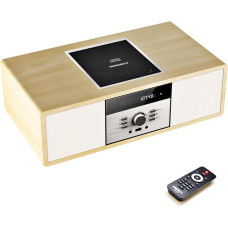 Compact Systems Nostalgic Bluetooth Stereo System, WISCENT Vintage Micro HiFi Systems CD Player with Bluetooth Audio Streaming, FM Radio, USB Port, Aux-in