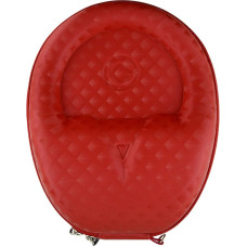 Geekria EJB61 UltraSkin Compact Headphones Case / Hard Shell Headset Carrying Case / Earphone Travel Bag for Mid-Sized Foldable and Non-Fordable Headphone (Red Diamond)