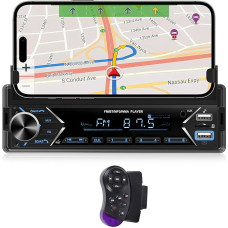 NHOPEEW 1 DIN automobilinis radijas su 