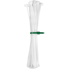 Cable Ties White I 500 mm x 12.5 mm I Pack of 100 I 15-30% More Traction / Stability I Transparent I Certified Premium Quality