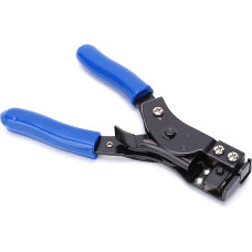 HT-2081 Carbon Steel Cable Tie Pliers, Stainless Steel Cable Tie Pliers with Ergonomic Handle, 2-in-1 Cable Tie and Cutting Tool for 2.4-9 mm Cable Ties