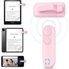Bakeey RF Remote Control for Reading on Kindle, Paperwhite, Surface, Tablets, Comics/Novels, Photography, Camera, Video Recording (Pink)