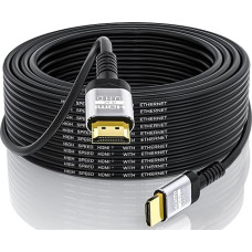 4K HDMI Cable 15 Metres | 18Gbps Ultra High Speed HDMI 2.0 Cable & 4K @ 60Hz HDR ARC HDCP2.2 Ethernet HDMI Cable | for UHD TV Monitor Laptop Xbox PS4/PS5 etc