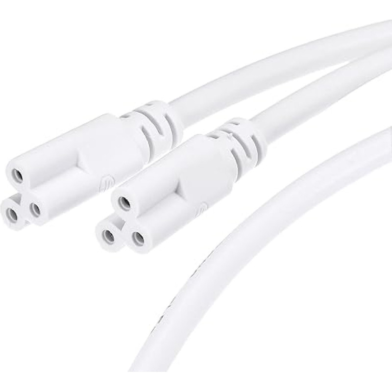 tiekimo žemėlapis Pack of 10 T5 T8 LED vamzdžių jungties kabelis 30 cm Male to Male Double End Extension Cable for Integrated LED Light Tube