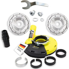 Universalus siurbimo gaubtas kampiniam šlifuokliui 125 mm + deimantinis šlifavimo diskas (su šlifavimo disku x 2)