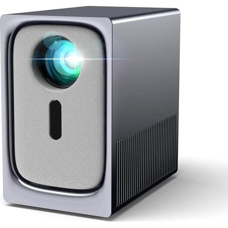 Mini Projector 4K Home Cinema, Mini Projector 4K Support, Smart Projector Mini Projector TV Portable Video, HD 1080P, 15000 Lumens, Automatic Vertical Correction, Electric Focus