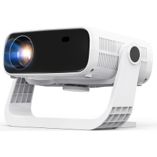 2025 Upgraded Smart Projector with Apps, Automatic Keystone Correction, 680ANSI HD Display, 4K Support, Bluetooth and WiFi Enabled Portable Projector, Compatible with ios/Android
