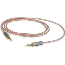 Pagalbinis kabelis, nailoninis pintas pagalbinis kabelis, stereofoninis garso kabelis, 3,5 mm paauksuotas lizdo kabelis, dvigubas ekranas, skirtas automobiliui, mobiliajam telefonui, kompiuteriui, ausinėms, garsiakalbiams, stereofoninėms kolonėlėms, MP3 g