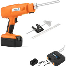 BAUTEC Styrofoam Cutter Battery Styrocuter, 200 W, Set of 3 Including Accessories, 2 Batteries, Hard Foam Cutter, Handheld Device