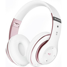 Lankey Sound Bluetooth Headphones, Wireless Over Ear Headphones with 6 Equalizer Modes, 65 Hours with Built-in HD Microphone, FM, SD/TF for Travel