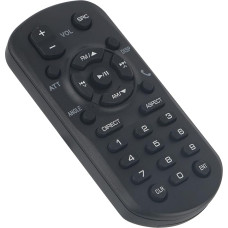 AULCMEET RM-RK258 Nuotolinio valdymo pultas juodas 20 mygtukų infraraudonųjų spindulių Nereikia programuoti 10 palaikomų įrenginių Automobilinė stereo JVC KW-V21BT / JVC KW-V11 suderinama