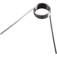 Torsionfeder, V-förmige Feder, Edelstahl-Torsionsfeder, 10 Stück, Drahtdurchmesser 1 mm, Außendurchmesser 6,5 mm, mechanische Torsionsfedern aus Federstahl, Winkel 60°, 1 x 6,5 mm - 3 Umdrehungen -