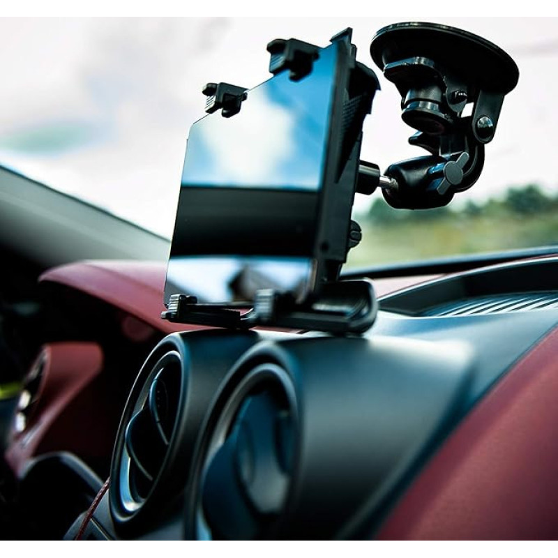 Universal Car Phone Holder, 360 Inch Suction Cup for Windshield Windscreen for All Tablets, Smartphones from 7 to 11 Inch for iPhone Samsung Tab A S2 S3 S8 for iPad 10.2 11