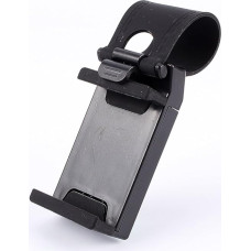 VBESTLIFE Universal Car Phone Holder Mounted on Steering Wheel Smart Mobile Phone Holder for Clip Holder, Suitable Devices from 55 mm to 85 mm